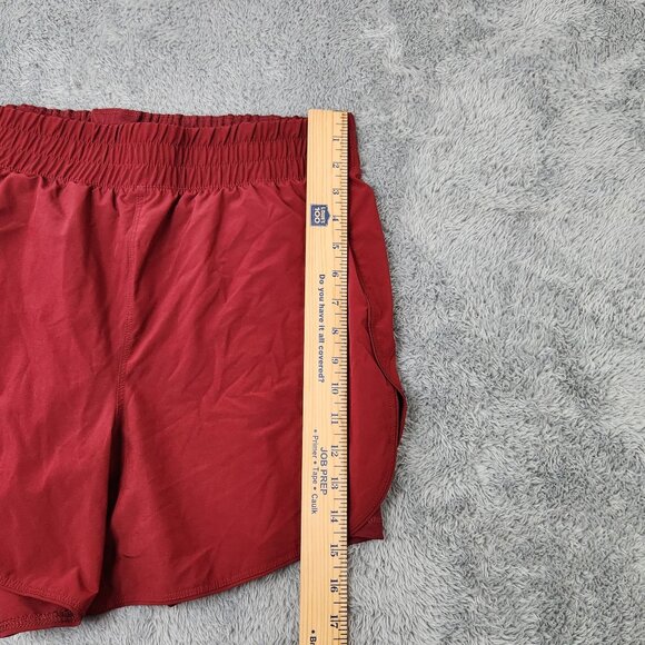 Avia Athletic Shorts Womens L 12-14 Red with Inner Lining Elastic Waist Stretch - Picture 6 of 7